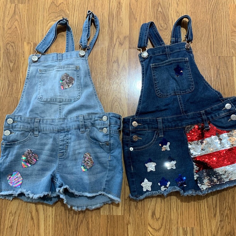 Justice overalls size 10